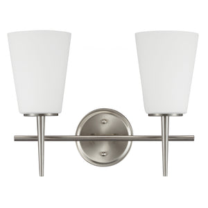 Generation Lighting. - 4440402-962 - Two Light Wall / Bath - Driscoll - Brushed Nickel