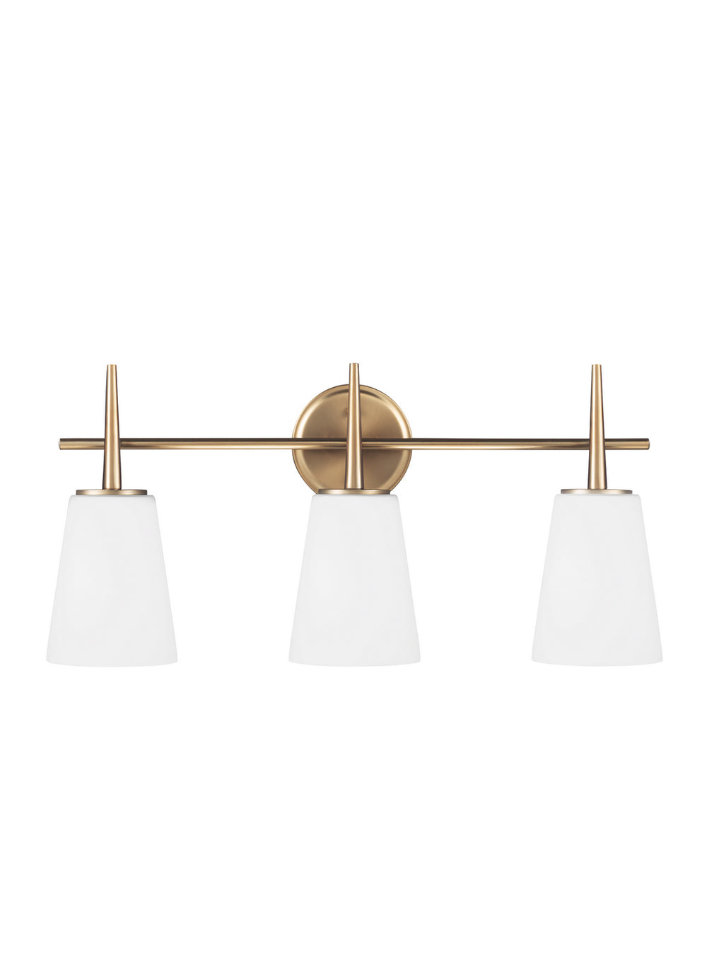 Generation Lighting. - 4440403-848 - Three Light Wall / Bath - Driscoll - Satin Brass