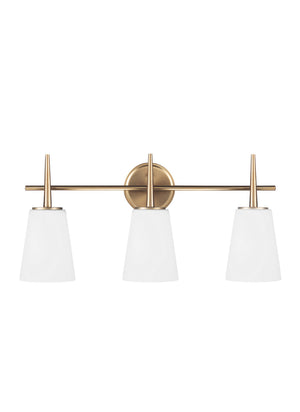 Generation Lighting. - 4440403-848 - Three Light Wall / Bath - Driscoll - Satin Brass