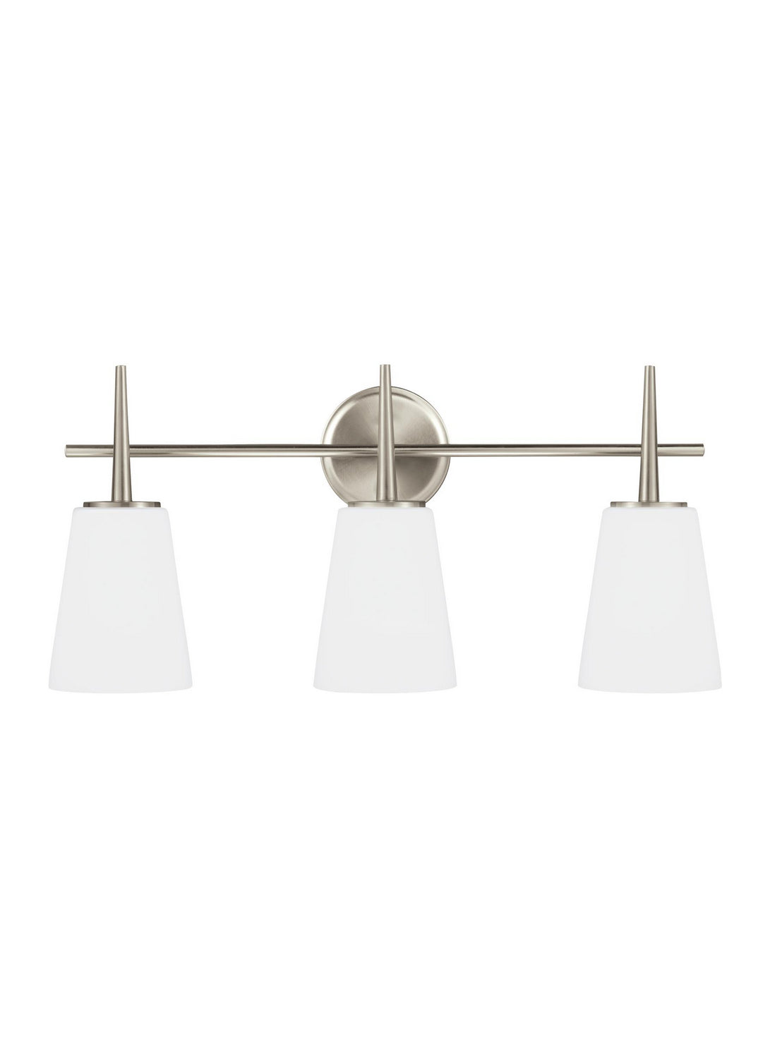 Generation Lighting. - 4440403-962 - Three Light Wall / Bath - Driscoll - Brushed Nickel