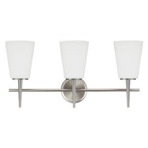 Generation Lighting. - 4440403-962 - Three Light Wall / Bath - Driscoll - Brushed Nickel