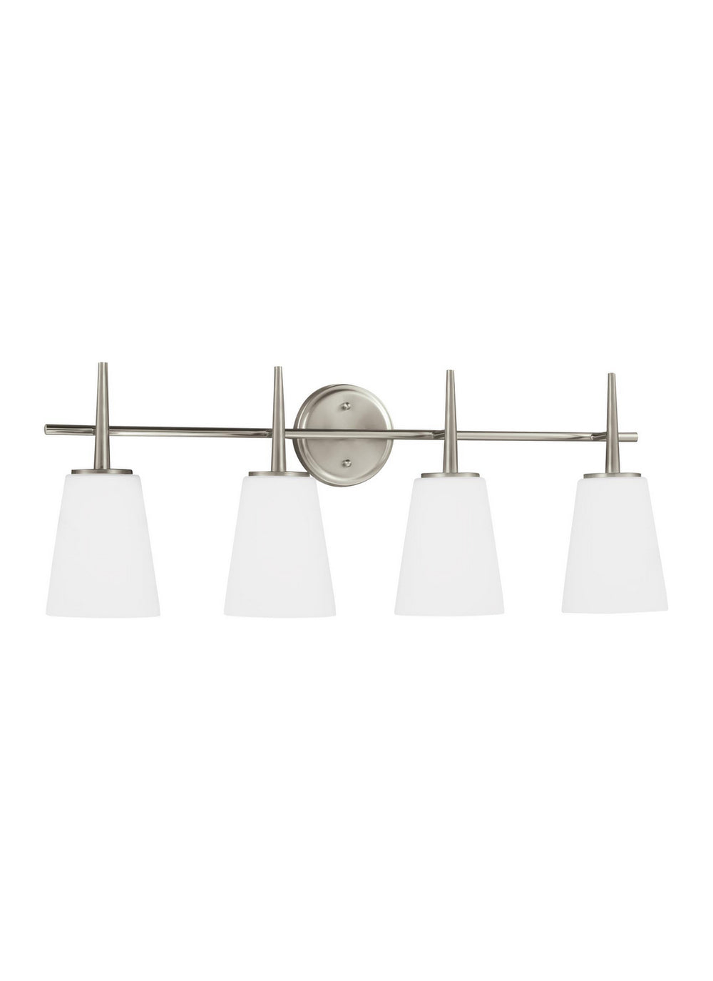 Generation Lighting. - 4440404-962 - Four Light Wall / Bath - Driscoll - Brushed Nickel