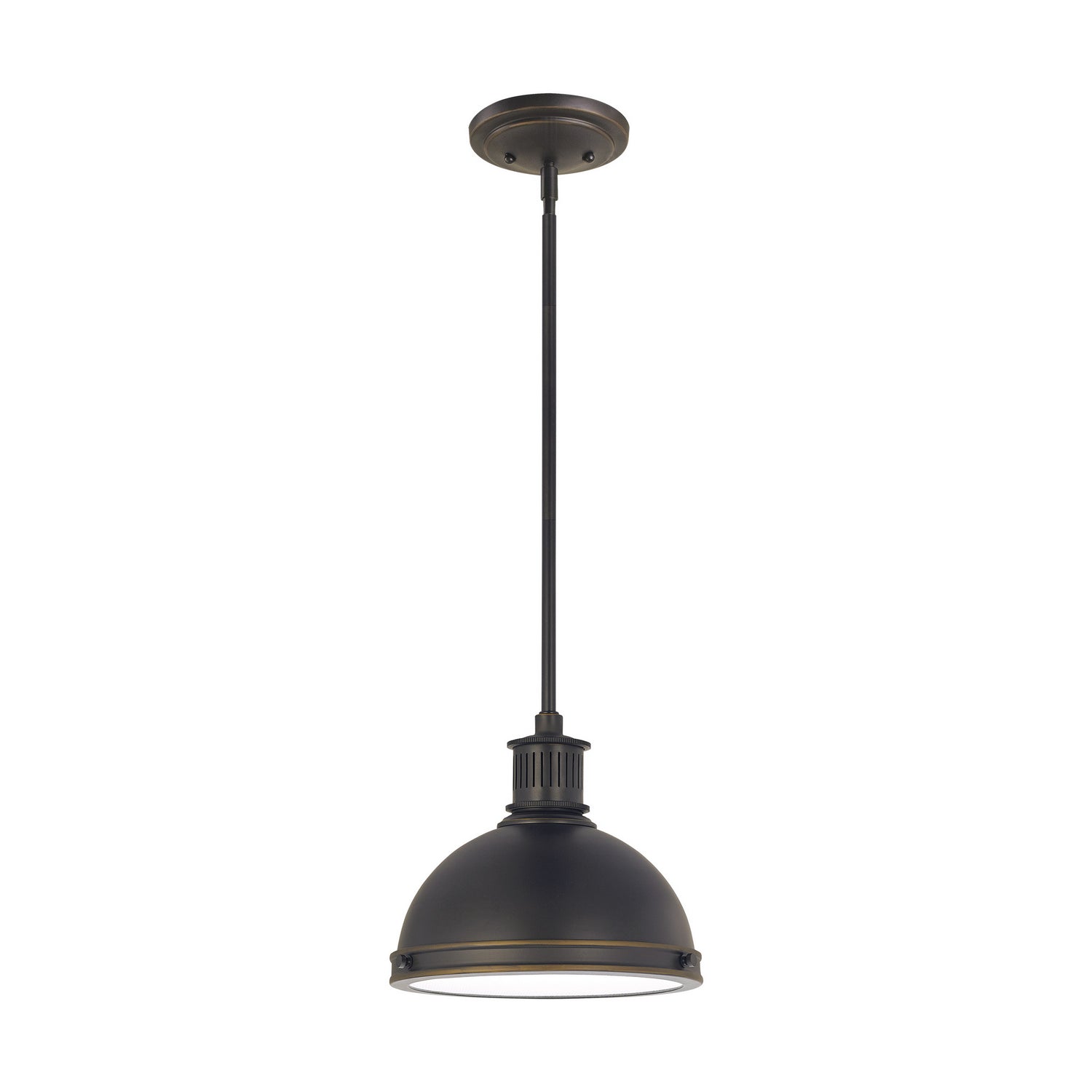 Generation Lighting. - 65085-715 - One Light Pendant - Pratt Street Metal - Autumn Bronze