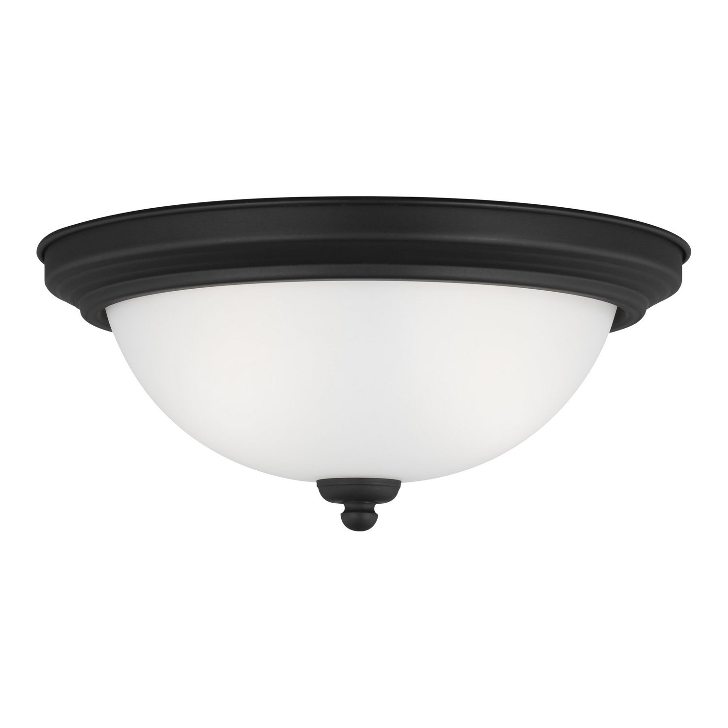 Generation Lighting. - 77064-112 - Two Light Flush Mount - Geary - Midnight Black