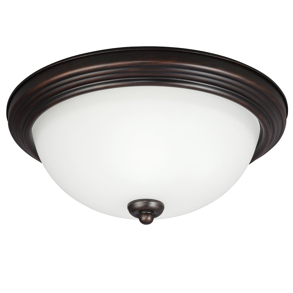 Generation Lighting. - 77263-710 - One Light Flush Mount - Geary - Bronze