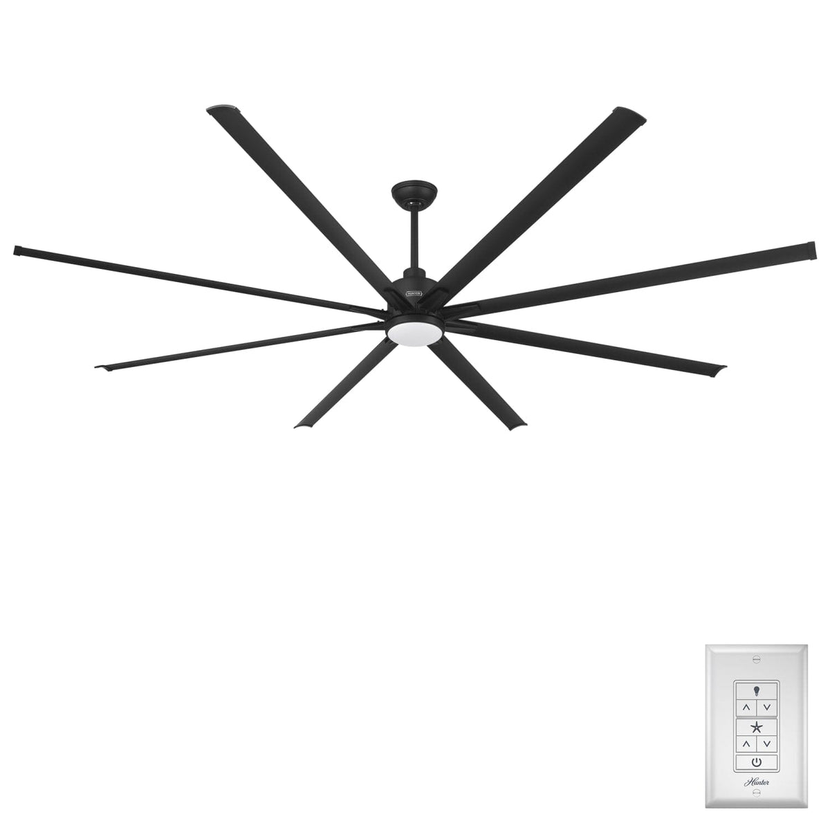 Hunter - 55960 - 96" Ceiling Fan - AirExpanse - Matte Black