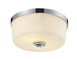 Z-Lite - 225F2 - Two Light Flush Mount - Lamina - Chrome