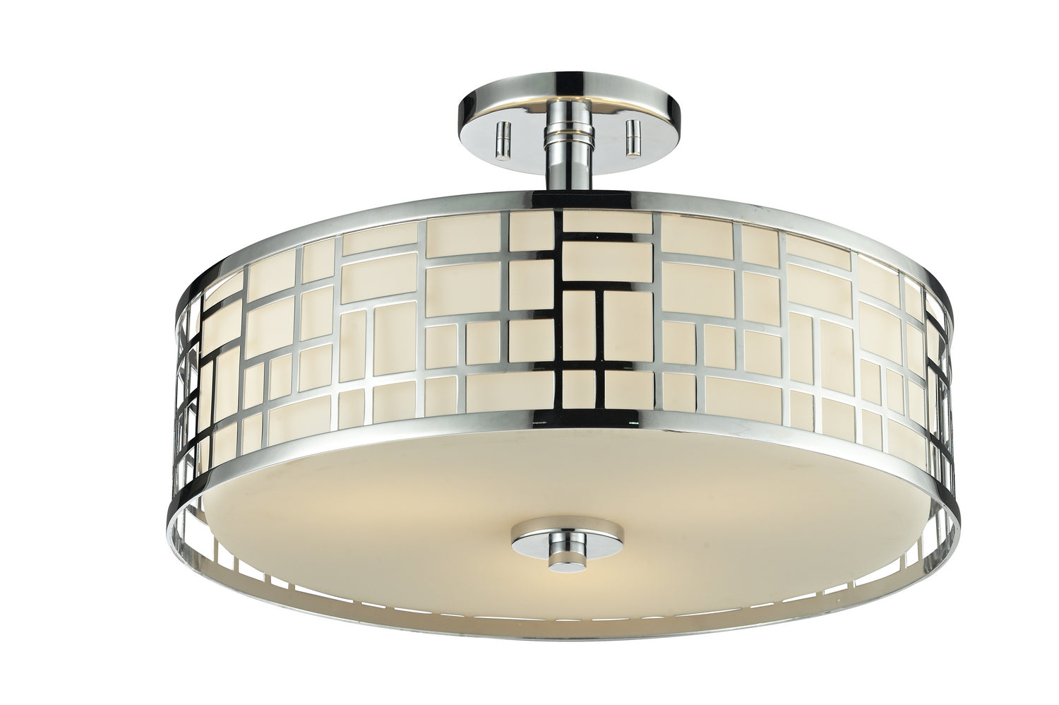 Z-Lite - 328-SF16-CH - Three Light Semi Flush Mount - Elea - Chrome