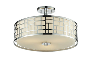 Z-Lite - 328-SF16-CH - Three Light Semi Flush Mount - Elea - Chrome