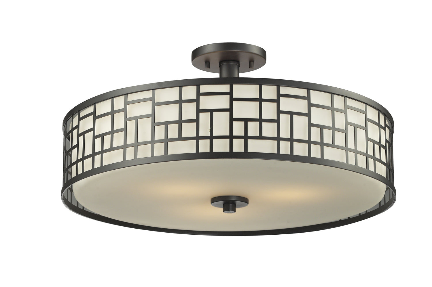 Z-Lite - 329-SF20-BRZ - Three Light Semi Flush Mount - Elea - Bronze