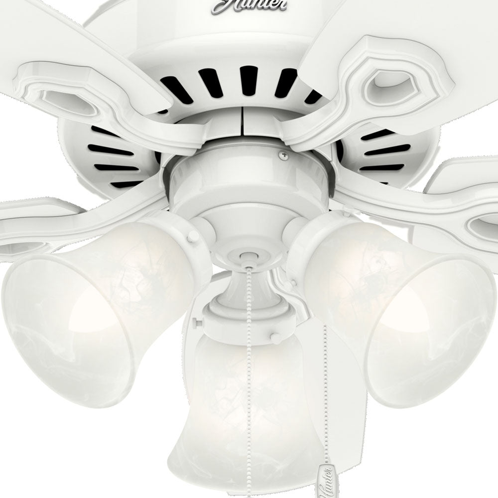 Hunter - 52105 - 42" Ceiling Fan - Builder - Snow White