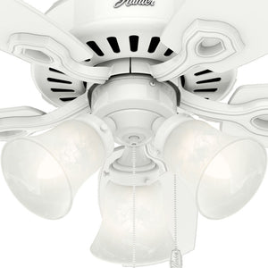 Hunter - 52105 - 42" Ceiling Fan - Builder - Snow White