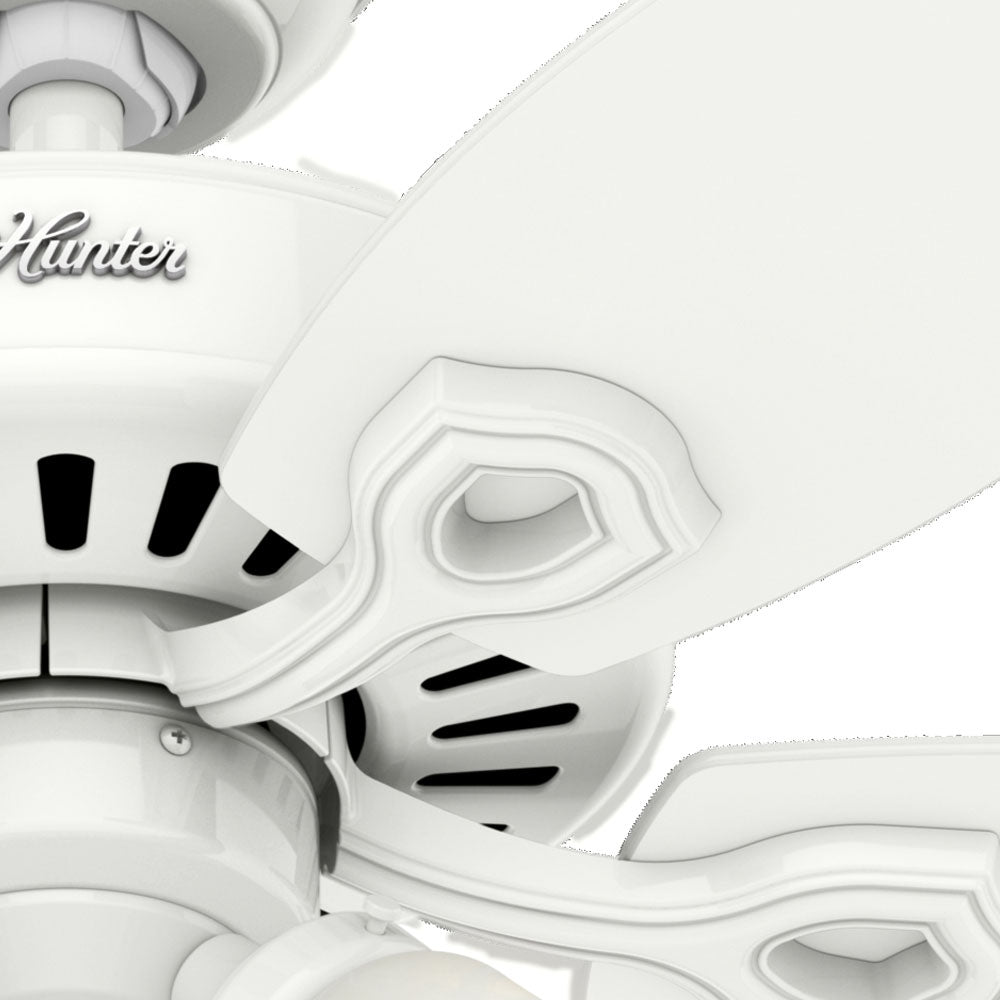 Hunter - 52105 - 42" Ceiling Fan - Builder - Snow White