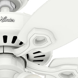 Hunter - 52105 - 42" Ceiling Fan - Builder - Snow White