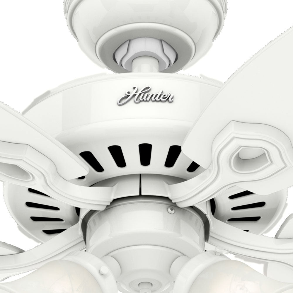 Hunter - 52105 - 42" Ceiling Fan - Builder - Snow White