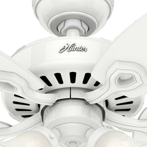 Hunter - 52105 - 42" Ceiling Fan - Builder - Snow White