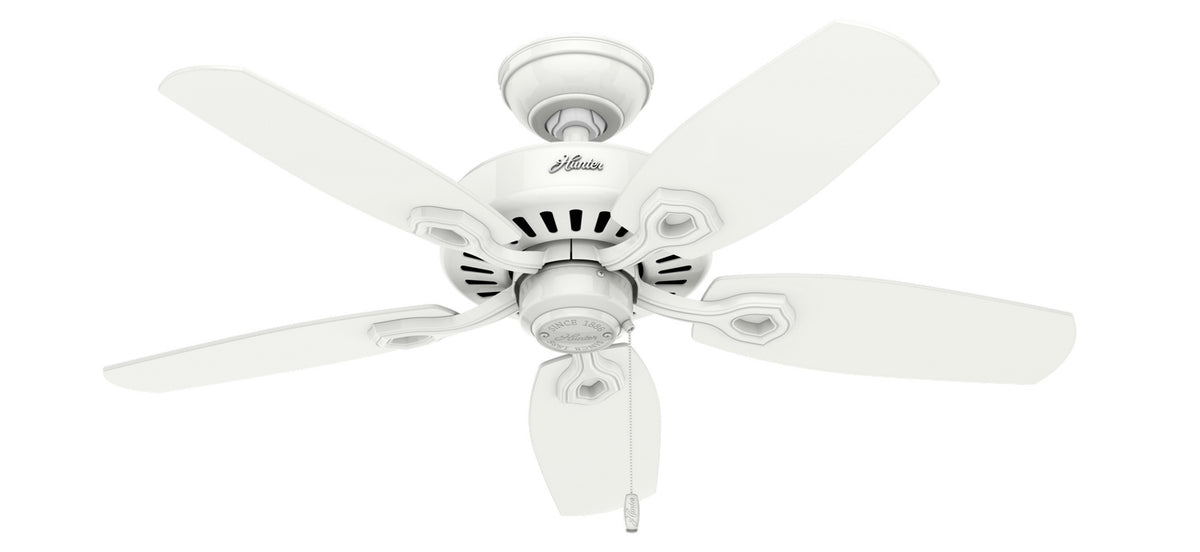 Hunter - 52105 - 42" Ceiling Fan - Builder - Snow White