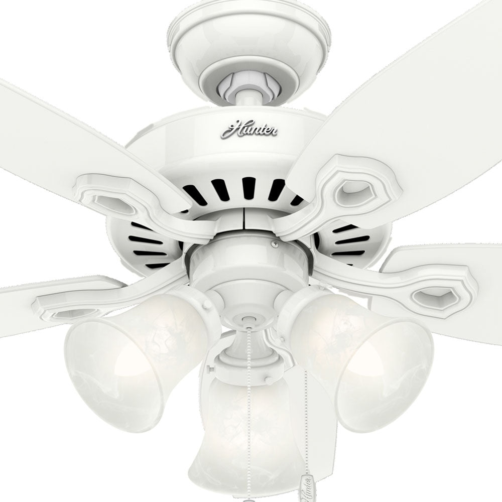 Hunter - 52105 - 42" Ceiling Fan - Builder - Snow White