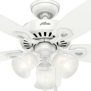 Hunter - 52105 - 42" Ceiling Fan - Builder - Snow White