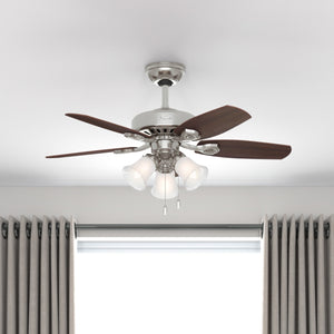 Hunter - 52105 - 42" Ceiling Fan - Builder - Snow White