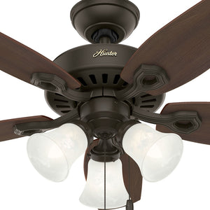 Hunter - 52105 - 42" Ceiling Fan - Builder - Snow White