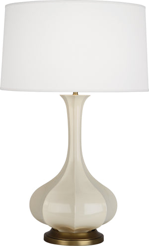 Robert Abbey - BN994 - One Light Table Lamp - Pike - Bone Glazed Ceramic