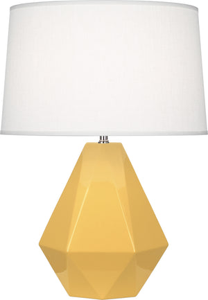 Robert Abbey - SU930 - One Light Table Lamp - Delta - Sunset Yellow Glazed Ceramic