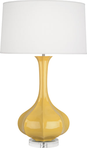 Robert Abbey - SU996 - One Light Table Lamp - Pike - Sunset Yellow Glazed Ceramic w/Lucite Base