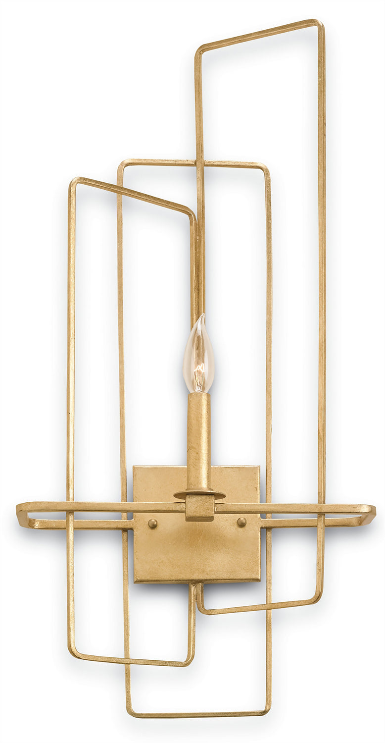 Currey and Company - 5163 - One Light Wall Sconce - Metro - Contemporary Gold Leaf