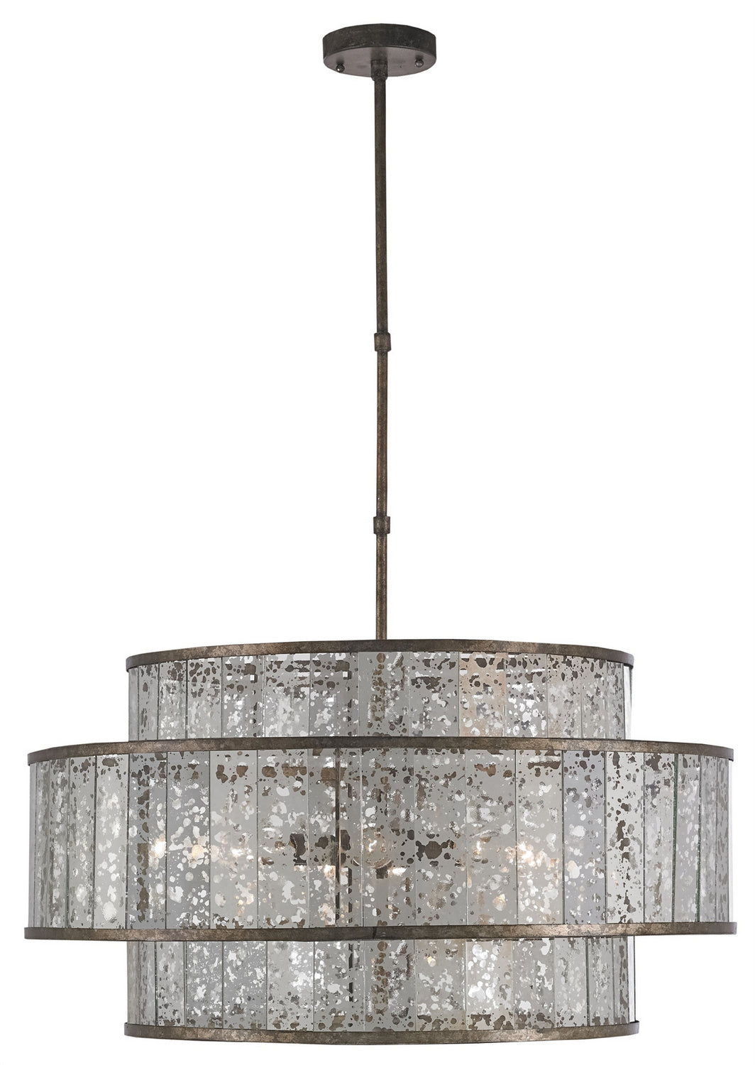 Currey and Company - 9454 - Eight Light Chandelier - Fantine - Pyrite Bronze/Raj Mirror