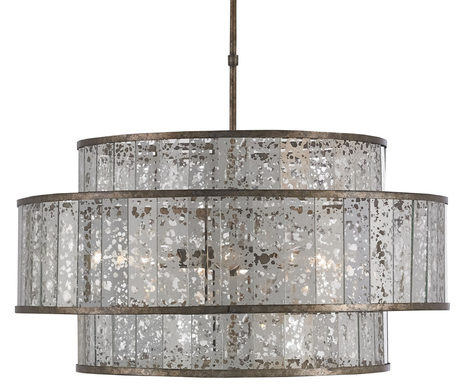 Currey and Company - 9454 - Eight Light Chandelier - Fantine - Pyrite Bronze/Raj Mirror