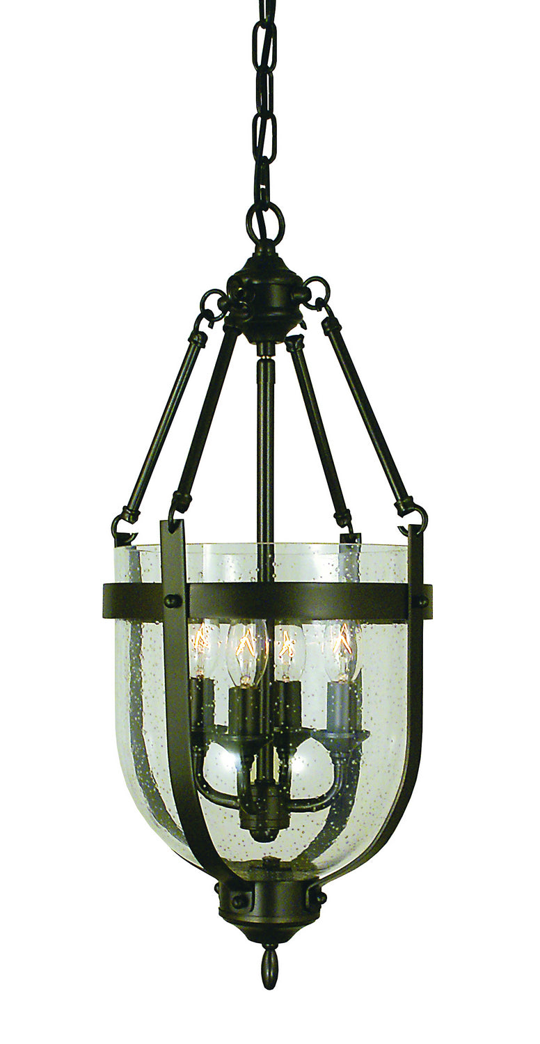 Framburg - 1014 MB - Four Light Chandelier - Hannover - Mahogany Bronze