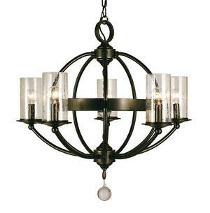 Framburg - 1075 MB - Five Light Chandelier - Compass - Mahogany Bronze