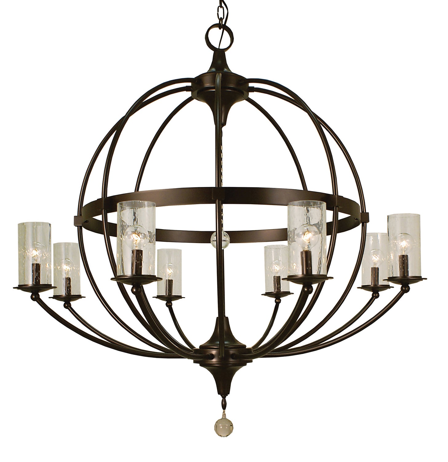 Framburg - 1078 MB - Eight Light Foyer Chandelier - Compass - Mahogany Bronze