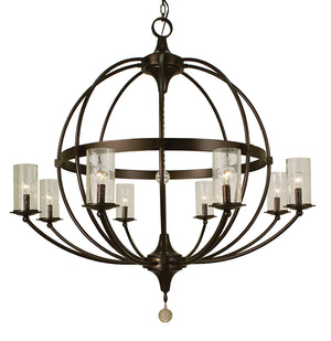 Framburg - 1078 MB - Eight Light Foyer Chandelier - Compass - Mahogany Bronze