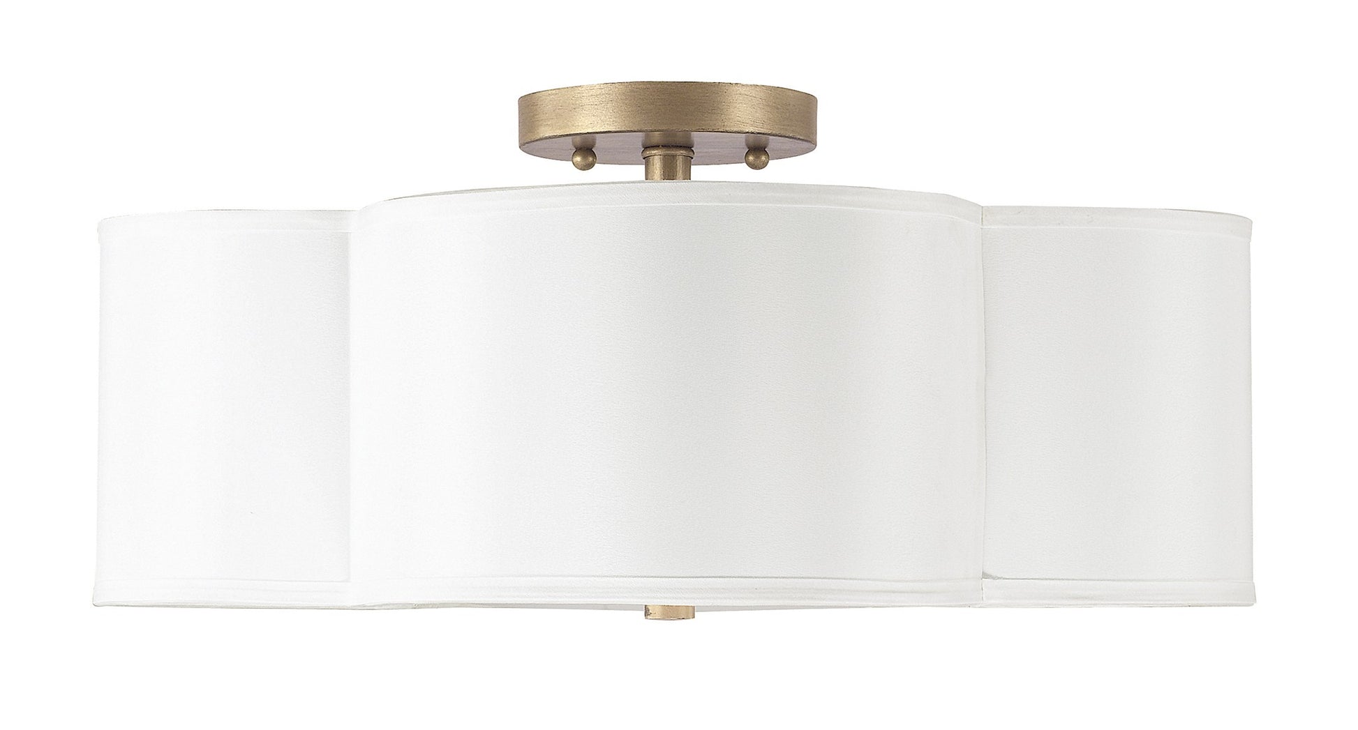 Capital Lighting - 4453BG-561 - Four Light Semi Flush Mount - Quinn - Brushed Gold