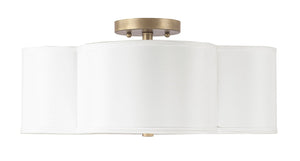 Capital Lighting - 4453BG-561 - Four Light Semi Flush Mount - Quinn - Brushed Gold