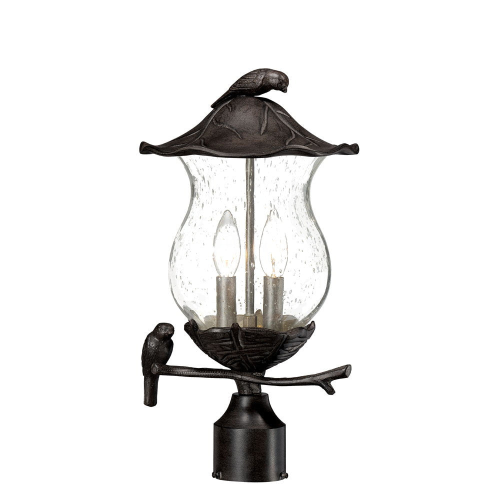 Acclaim Lighting - 7567BC/SD - Two Light Post Mount - Avian - Black Coral