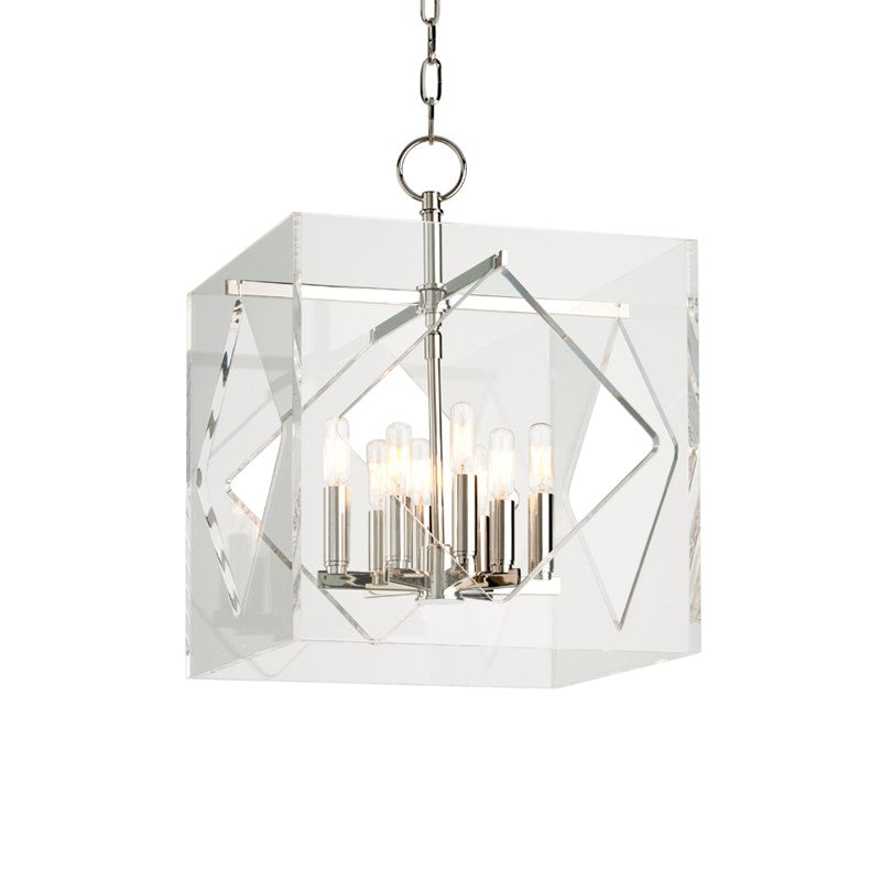 Hudson Valley - 5916-PN - Eight Light Pendant - Travis - Polished Nickel