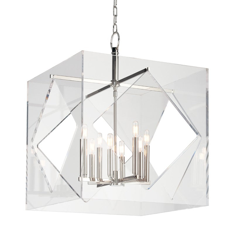 Hudson Valley - 5924-PN - Eight Light Chandelier - Travis - Polished Nickel