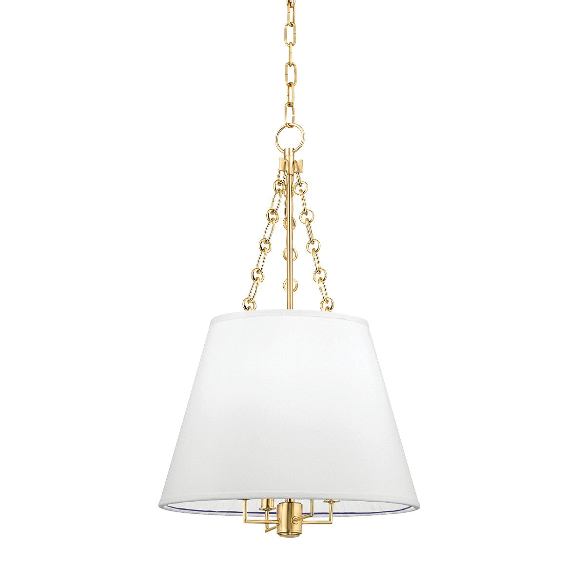 Hudson Valley - 6415-AGB - Four Light Pendant - Burdett - Aged Brass