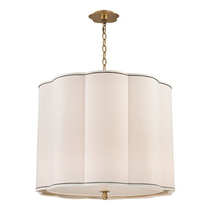 Hudson Valley - 7925-AGB - Five Light Chandelier - Sweeny - Aged Brass