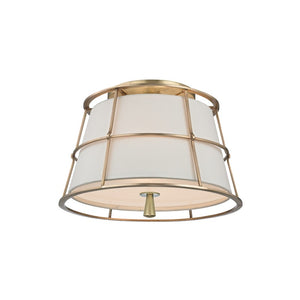 Hudson Valley - 9814-AGB - Two Light Semi Flush Mount - Savona - Aged Brass