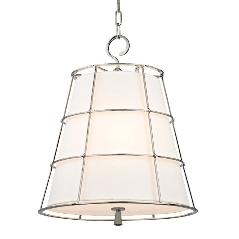 Hudson Valley - 9818-PN - Three Light Pendant - Savona - Polished Nickel