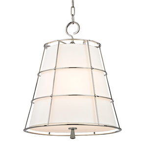 Hudson Valley - 9818-PN - Three Light Pendant - Savona - Polished Nickel