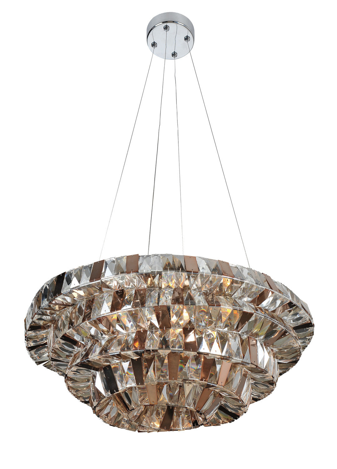 Allegri - 026350-010-FR000 - Eight Light Pendant - Gehry - Chrome