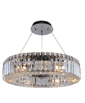 Allegri - 11703-010-FR001 - Six Light Pendant - Rondelle - Chrome