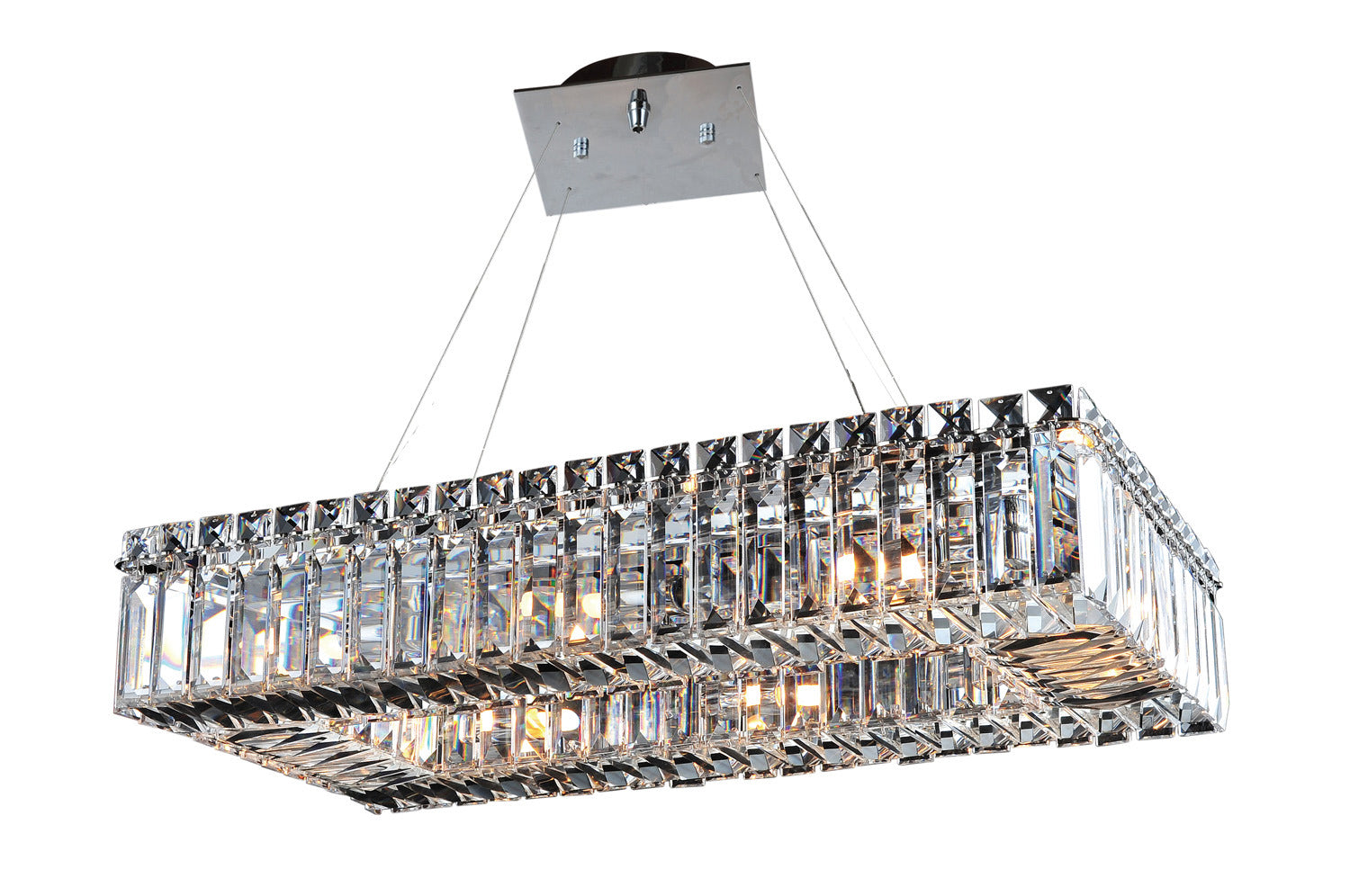 Allegri - 11707-010-FR001 - Eight Light Pendant - Baguette - Chrome