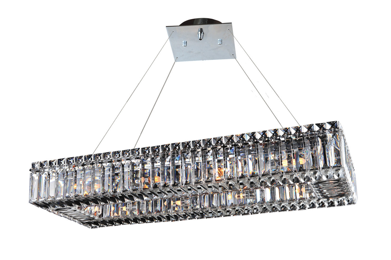 Allegri - 11708-010-FR001 - Ten Light Pendant - Baguette - Chrome