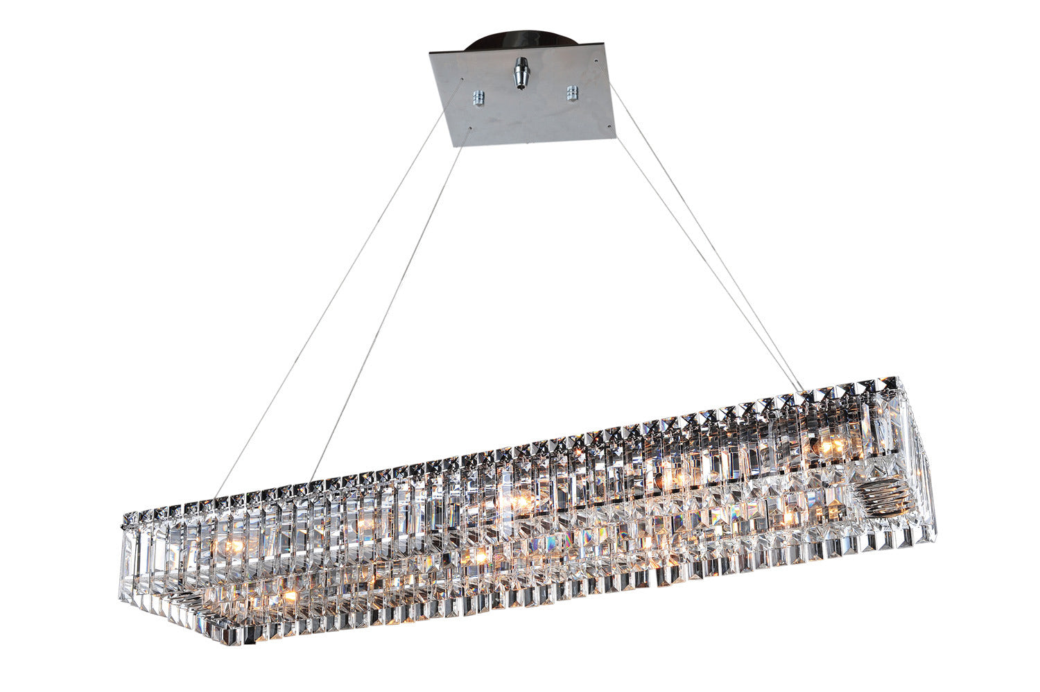 Allegri - 11709-010-FR001 - 12 Light Pendant - Baguette - Chrome